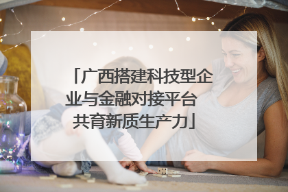 广西搭建科技型企业与金融对接平台 共育新质生产力