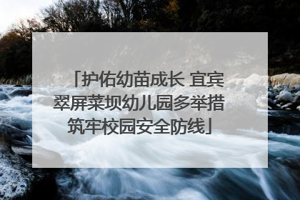 护佑幼苗成长 宜宾翠屏菜坝幼儿园多举措筑牢校园安全防线