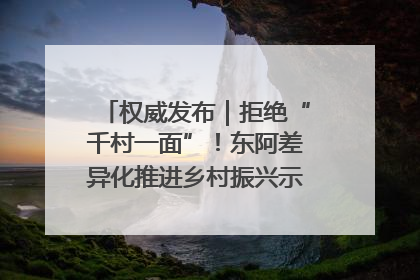 权威发布｜拒绝“千村一面”！东阿差异化推进乡村振兴示范片区建设