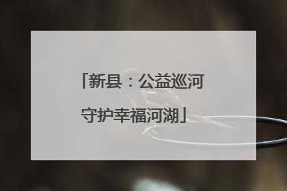 新县：公益巡河守护幸福河湖