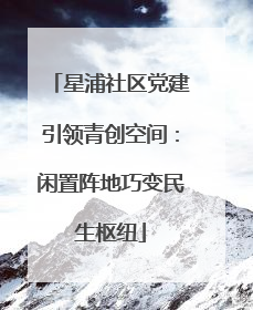 星浦社区党建引领青创空间：闲置阵地巧变民生枢纽