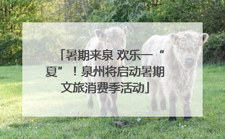 暑期来泉 欢乐一“夏”！泉州将启动暑期文旅消费季活动