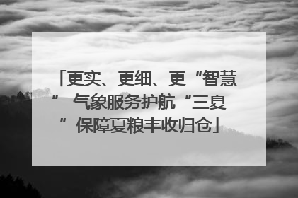 更实、更细、更“智慧” 气象服务护航“三夏”保障夏粮丰收归仓