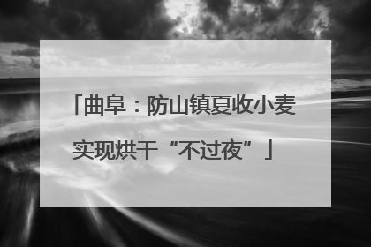 曲阜：防山镇夏收小麦实现烘干“不过夜”