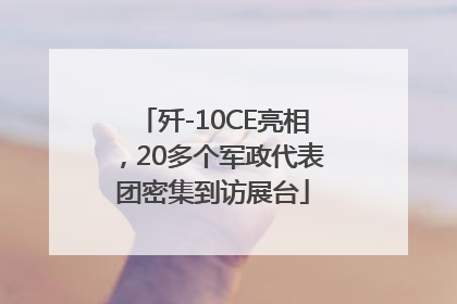 歼-10CE亮相，20多个军政代表团密集到访展台