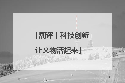 潮评丨科技创新让文物活起来
