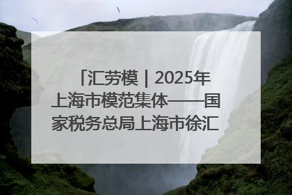 汇劳模｜2025年上海市模范集体——国家税务总局上海市徐汇区税务局第一税务所