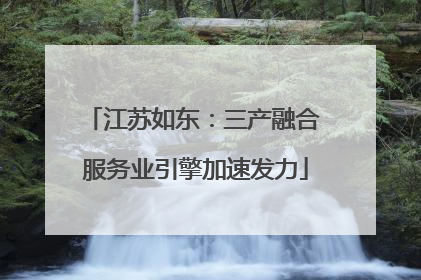 江苏如东：三产融合 服务业引擎加速发力