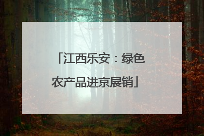 江西乐安：绿色农产品进京展销