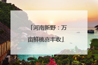 河南新野：万亩鲜桃喜丰收