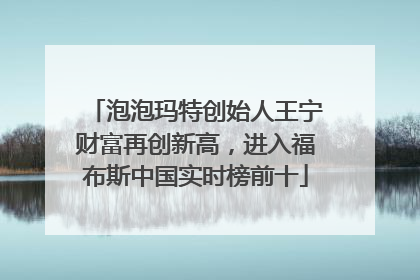 泡泡玛特创始人王宁财富再创新高，进入福布斯中国实时榜前十