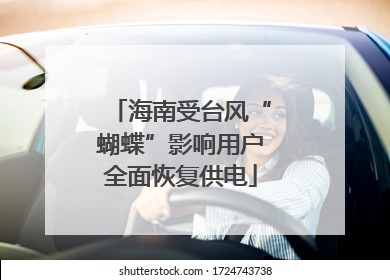 海南受台风“蝴蝶”影响用户全面恢复供电