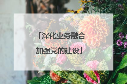 深化业务融合 加强党的建设