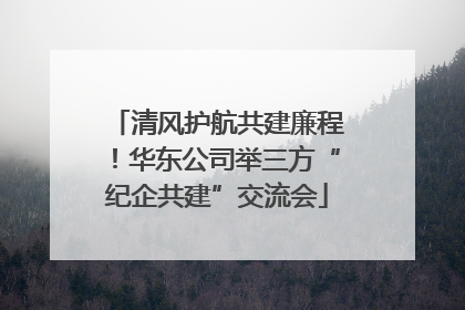 清风护航共建廉程！华东公司举三方“纪企共建”交流会