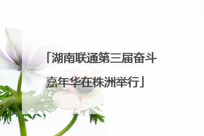 湖南联通第三届奋斗嘉年华在株洲举行