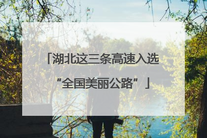 湖北这三条高速入选“全国美丽公路”
