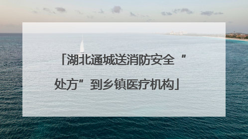 湖北通城送消防安全“处方”到乡镇医疗机构