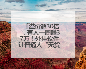 溢价超30倍，有人一周赚37万！外挂软件让普通人“无货可买”