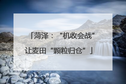 菏泽：“机收会战”让麦田“颗粒归仓”