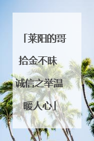 莱阳的哥拾金不昧 诚信之举温暖人心