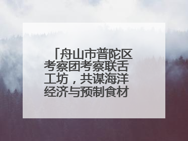 舟山市普陀区考察团考察联舌工坊，共谋海洋经济与预制食材产业融合发展