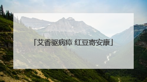 艾香驱病瘴 红豆寄安康