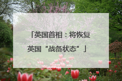 英国首相：将恢复英国“战备状态”