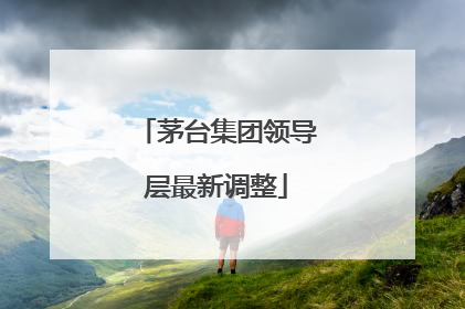 茅台集团领导层最新调整