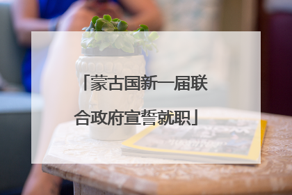 蒙古国新一届联合政府宣誓就职