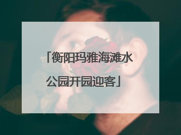 衡阳玛雅海滩水公园开园迎客