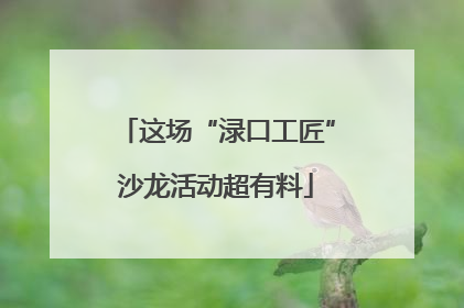 这场“渌口工匠”沙龙活动超有料