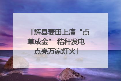 辉县麦田上演“点草成金” 秸秆发电点亮万家灯火
