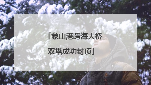象山港跨海大桥双塔成功封顶