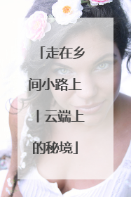 走在乡间小路上丨云端上的秘境