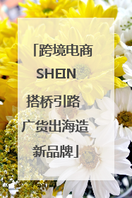 跨境电商SHEIN搭桥引路 广货出海造新品牌