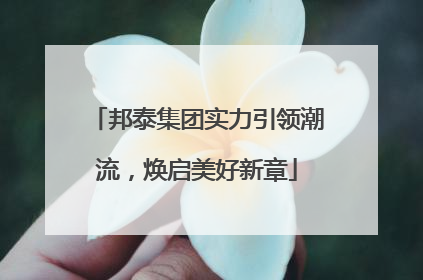邦泰集团实力引领潮流，焕启美好新章