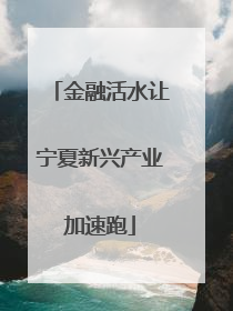 金融活水让宁夏新兴产业加速跑