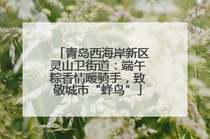青岛西海岸新区灵山卫街道：端午粽香情暖骑手，致敬城市“蜂鸟”