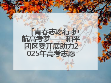 青春志愿行 护航高考梦——和平团区委开展助力2025年高考志愿服务活动