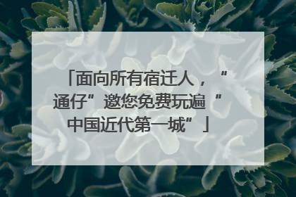 面向所有宿迁人，“通仔”邀您免费玩遍“中国近代第一城”