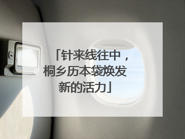 针来线往中，桐乡历本袋焕发新的活力