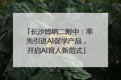 长沙博纳二附中：率先引进AI促学产品，开启AI育人新范式