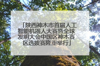 陕西神木市首届人工智能机器人大赛暨全球发明大会中国区神木赛区选拔赛隆重举行