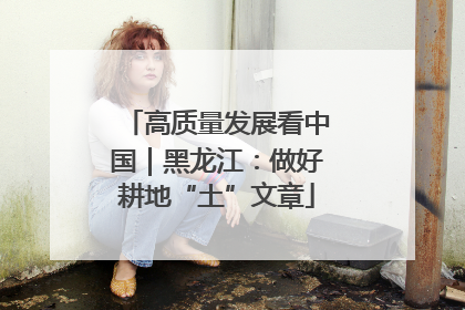 高质量发展看中国｜黑龙江：做好耕地“土”文章