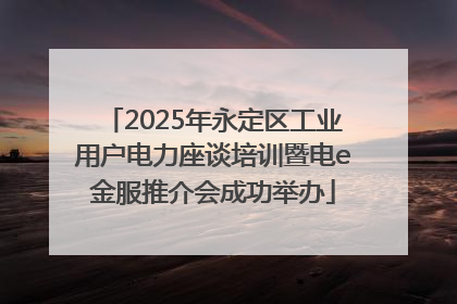 2025年永定区工业用户电力座谈培训暨电e金服推介会成功举办