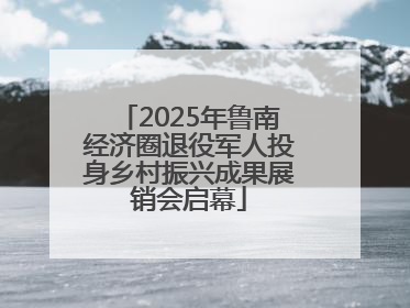 2025年鲁南经济圈退役军人投身乡村振兴成果展销会启幕