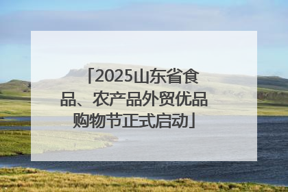 2025山东省食品、农产品外贸优品购物节正式启动