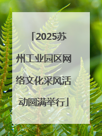 2025苏州工业园区网络文化采风活动圆满举行