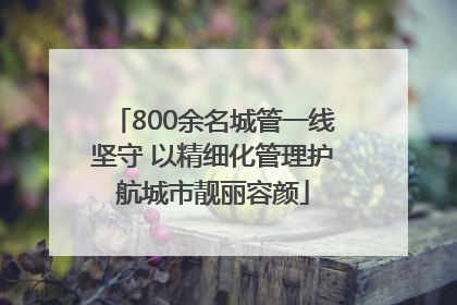 800余名城管一线坚守 以精细化管理护航城市靓丽容颜